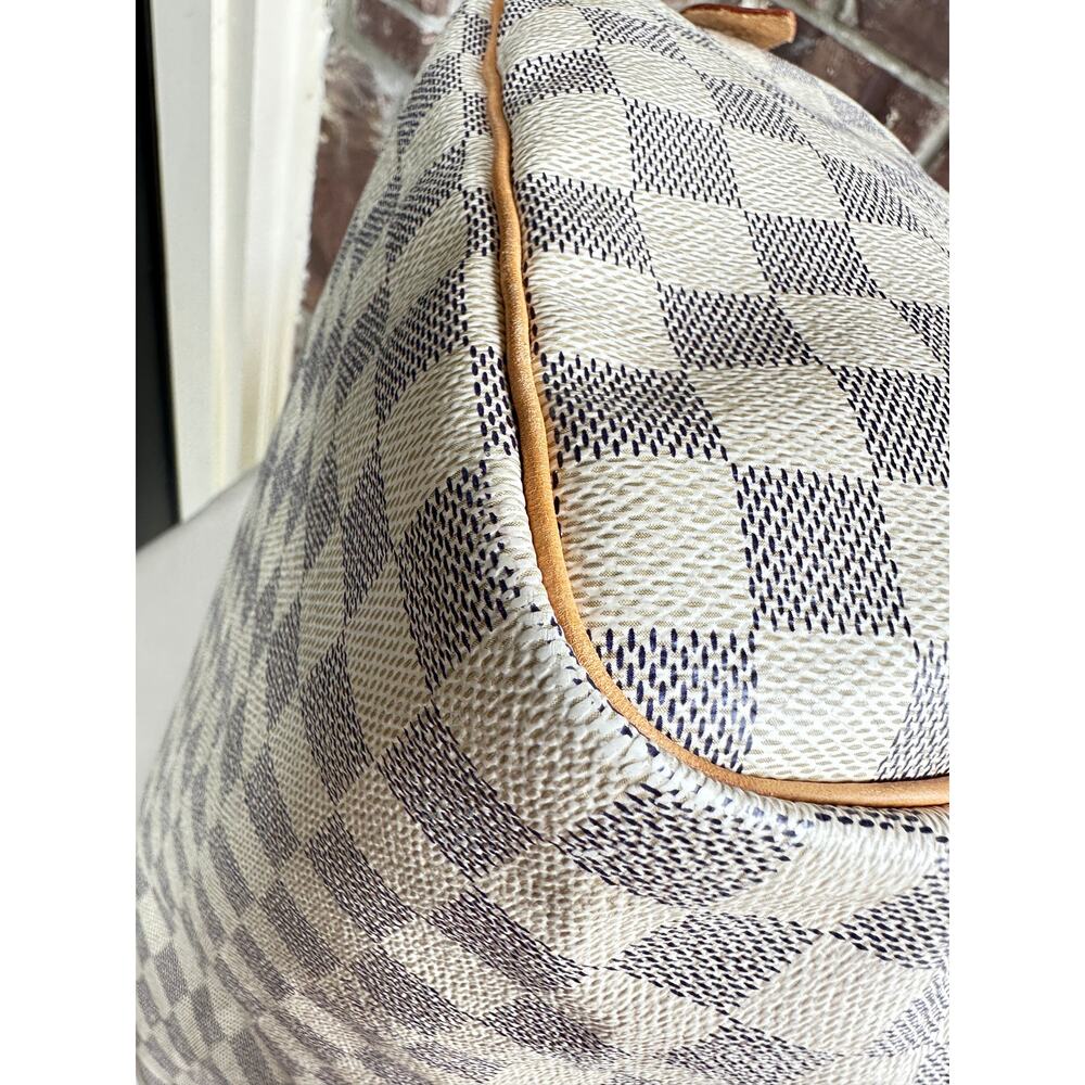 Louis Vuitton Speedy Handbag Damier Azur 35 34899 - Picture 13 of 16